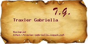 Traxler Gabriella névjegykártya